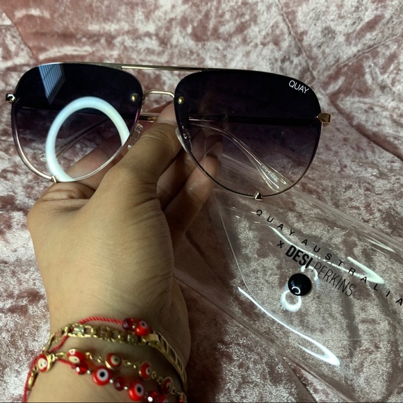 Quay Australia Accessories - QUAY X DESI Perkins High Key Rimless Oversized 🕶